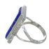 Sterling Silver Lapis Inlay Ring Size 5-1/4 VX61337